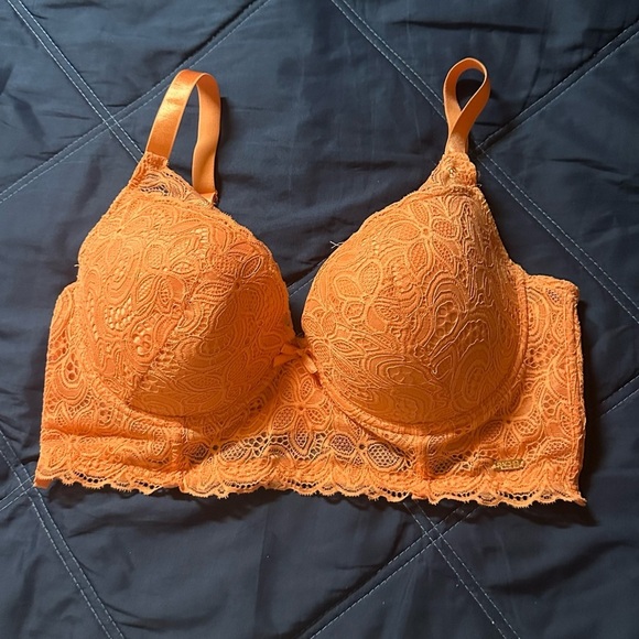 RACHEL Rachel Roy Orange Lace Bralette with Underwire size 40D - Picture 1 of 5